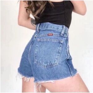 Vintage Mens Rustler‎ Jeans Re Worked into the perfect Mom Jean High Waist Short